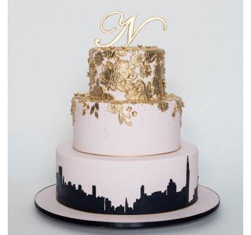 Свадебный торт в стиле город