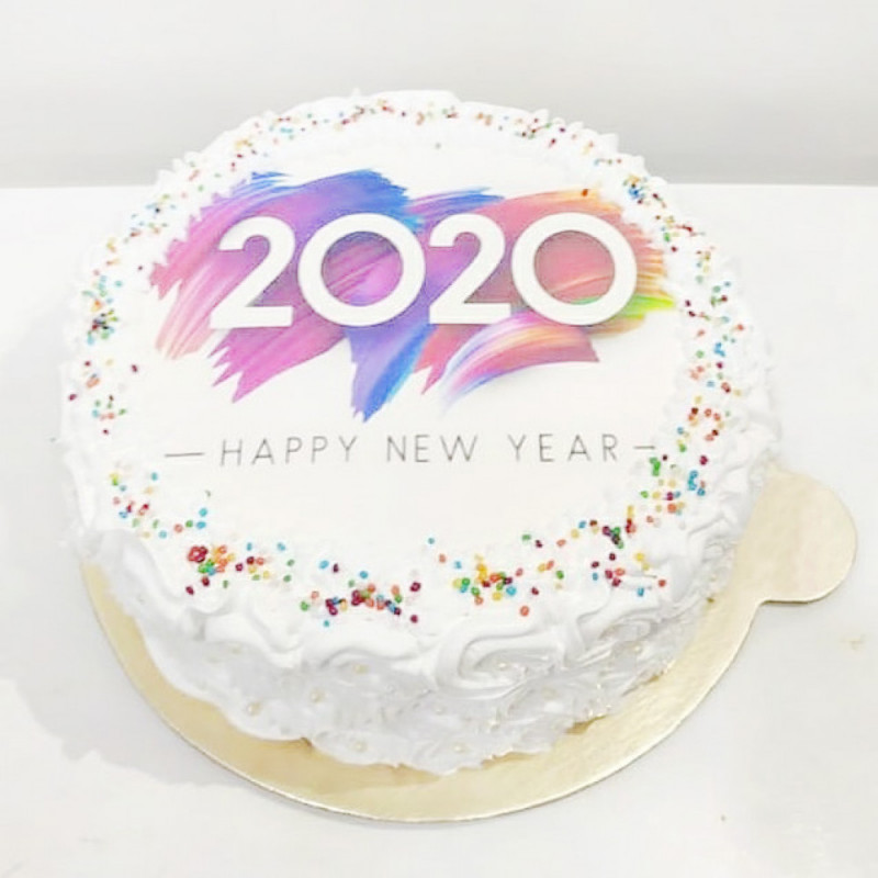 Новогодний торт с логотипом