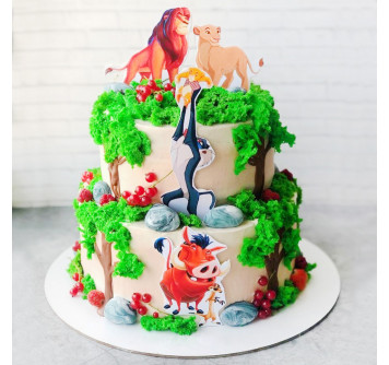 Торт на день рождения Король лев
