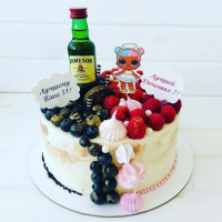 Двойной торт для папы и дочки