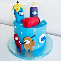 Торт с Амонг Ас на день рождения