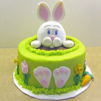 Торт пасхальный кролик