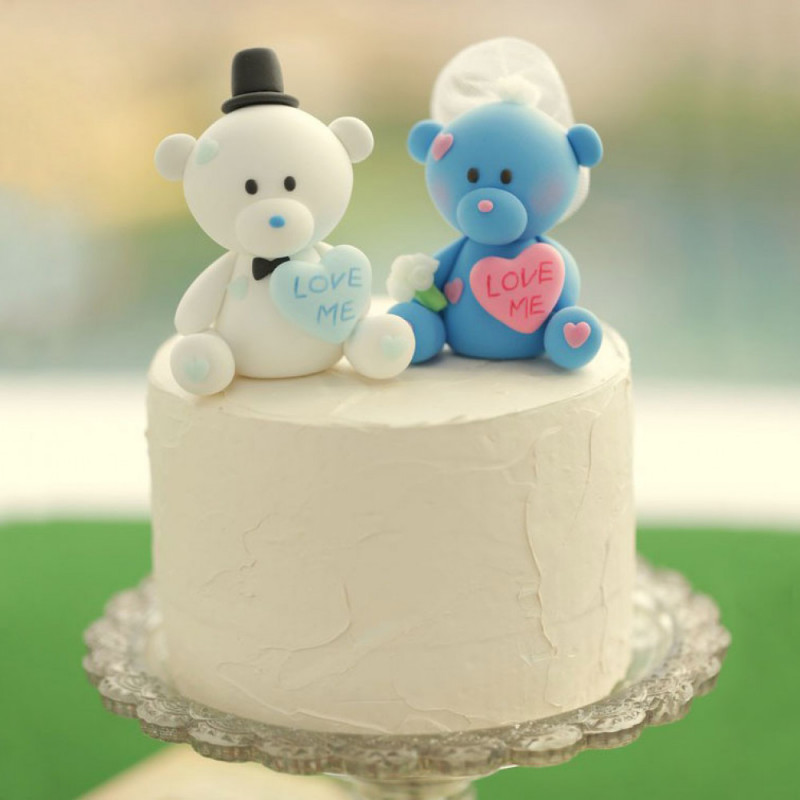 Свадебный торт с медвежатами