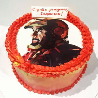 Кремовый торт Железный человек