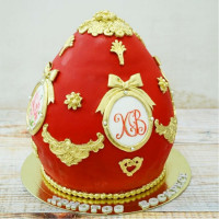 Торт пасхальное яйцо