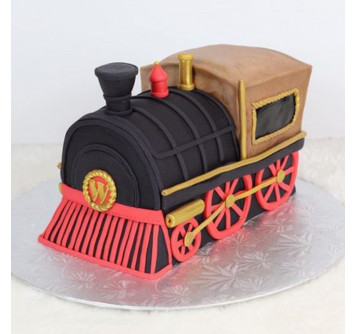Торт в виде локомотива