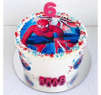 Торт с человеком пауком 6 лет
