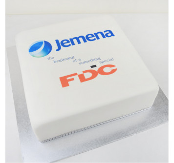 Торт с логотипом организации
