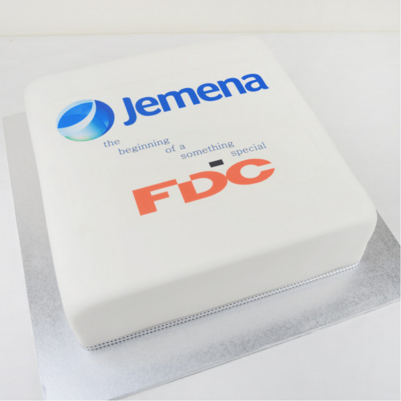 Торт с логотипом организации