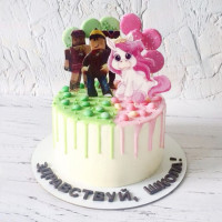 Торт Роблокс на 1 сентября