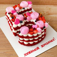 Торт красный бархат на 5 лет