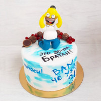 Торт с Гомером Симпсоном