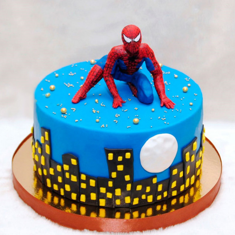 Торт Человек паук для мальчика