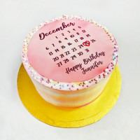 Торт календарь на день рождения
