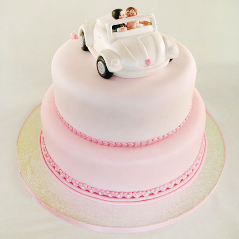 Свадебный торт путешествие на кабриолете