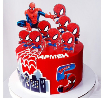 Торт Человек паук для ребенка