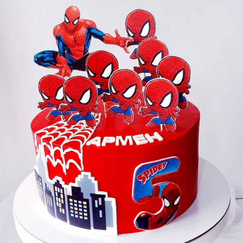 Торт Человек паук для ребенка