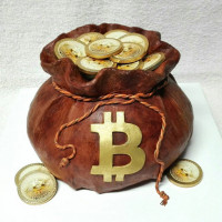 Торт с биткойнами