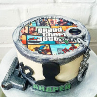 Торт ГТА 5 на день рождения