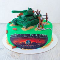 Торт World of Tanks на 23 февраля