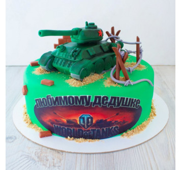 Торт World of Tanks на 23 февраля