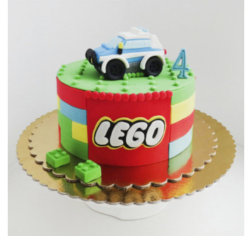 Торт Лего машинка