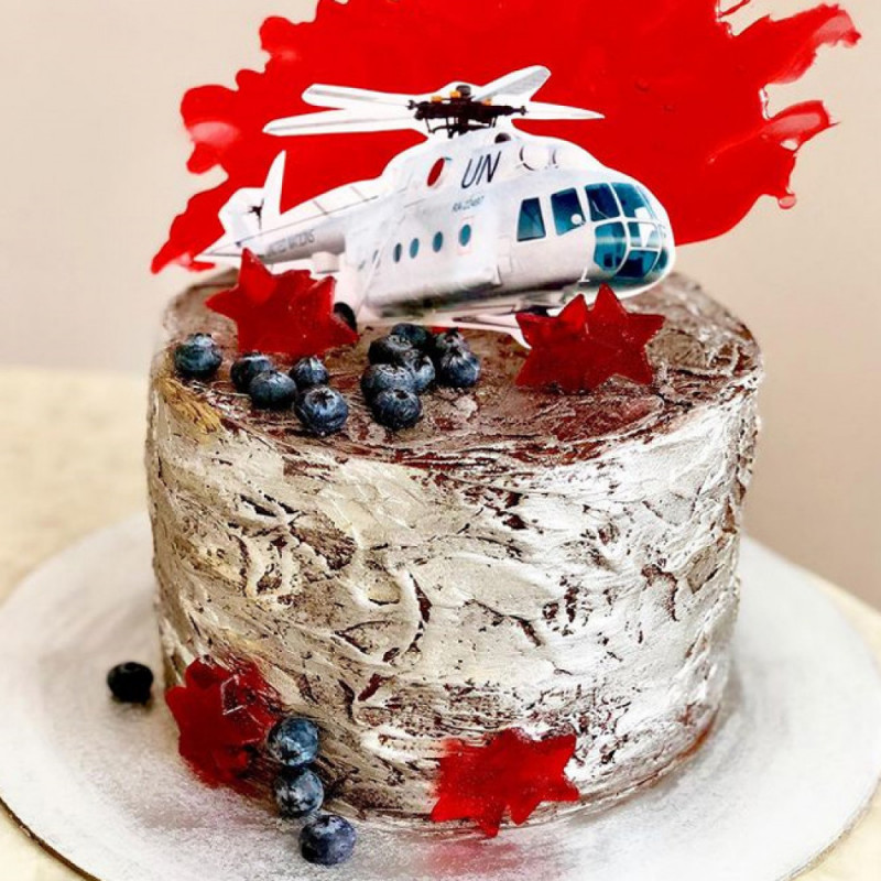 Торт вертолёт Ми-8