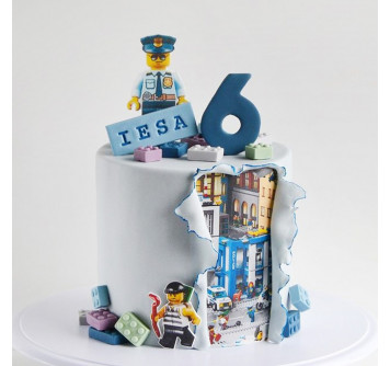 Торт на день рождения Лего