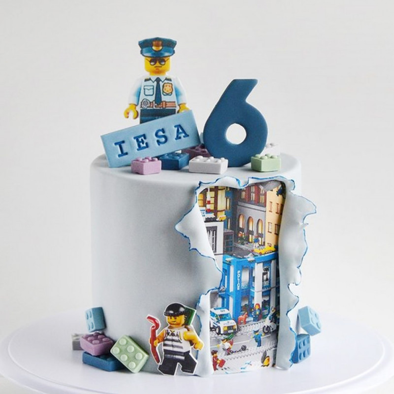Торт на день рождения Лего