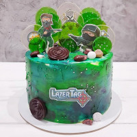 Торт Лазертаг на день рождения