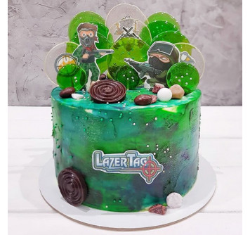 Торт Лазертаг на день рождения