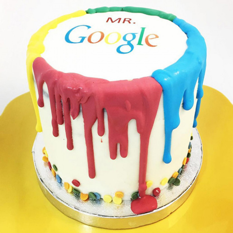 Торт в стиле Google