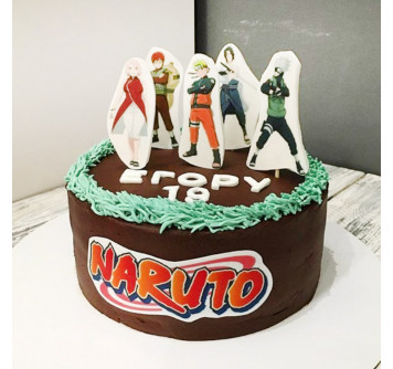 Торт с персонажами Наруто