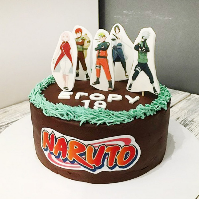 Торт с персонажами Наруто