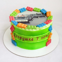 Торт Лего Сити для мальчиков