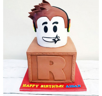 Торт Roblox на день рождения