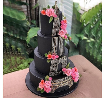 Свадебный торт в Парижском стиле