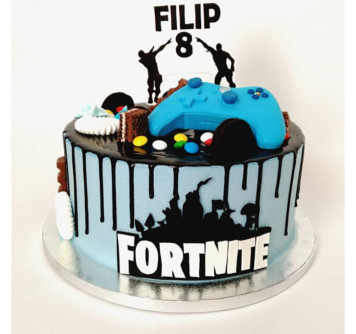 Торт на праздник Fortnite