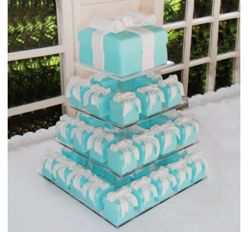 Торт из капкейков на тему Tiffany