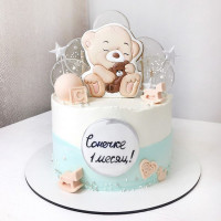 Торт на 1 месяц девочке