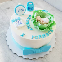 Торт капуста с младенцем на выписку из роддома