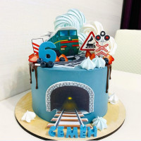 Торт поезд мальчику