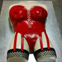 Эротический торт «Корсет»