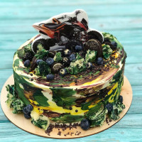 Торт с квадроциклом без мастики