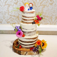Рустикальный свадебный торт