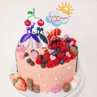 Торт для двоих именинников девочек