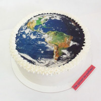 Торт в виде Земли