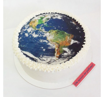 Торт в виде Земли