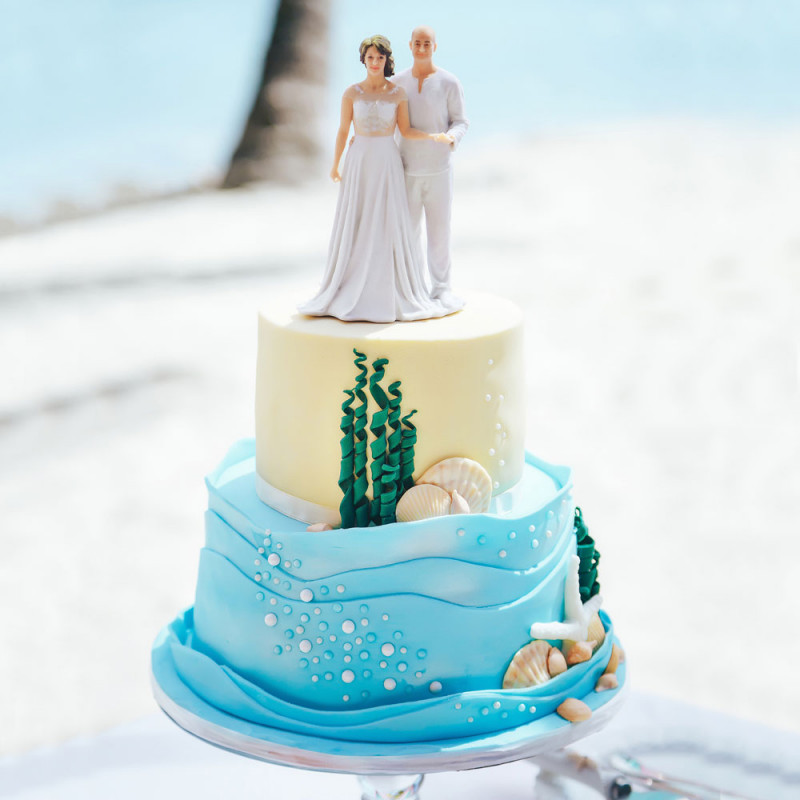 Свадебный торт в Карибском стиле