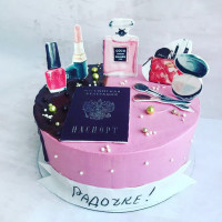 Торт с паспортом для девушки